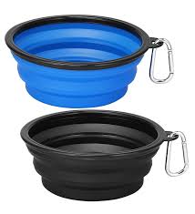 Collapsible Water Bowl 650ml Black