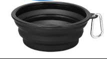 Collapsible Water Bowl 650ml Black