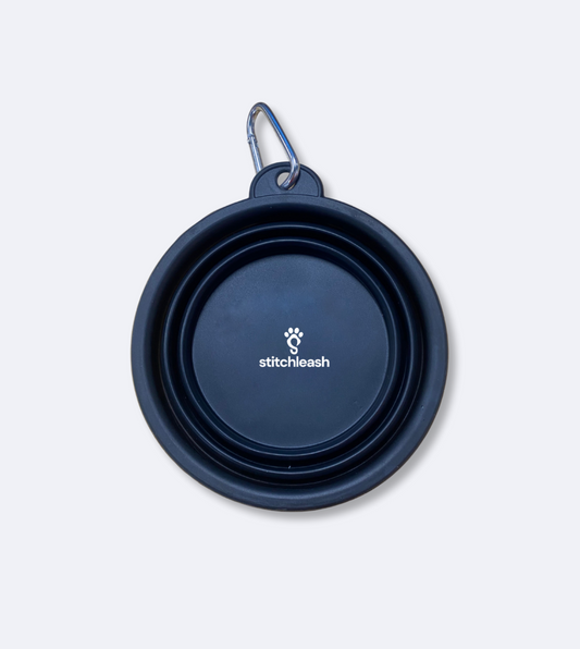 Collapsible Water Bowl 650ml Black (Add-On)